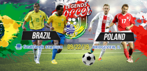 A game between Brazilian and Polish soccer legends!  ["Soccer Legends Cup"] @ Seat Geek Stadium in Bridgeview (Fire's Stadium))