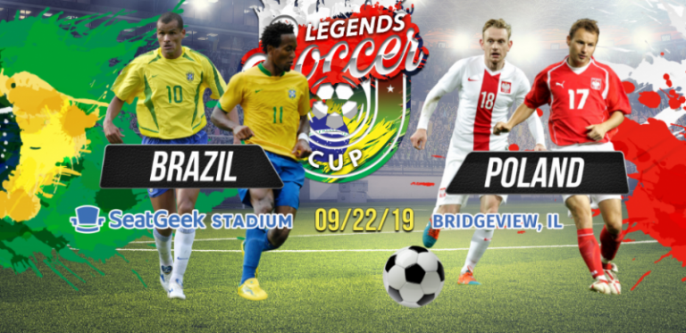 A game between Brazilian and Polish soccer legends!  [“Soccer Legends Cup”]