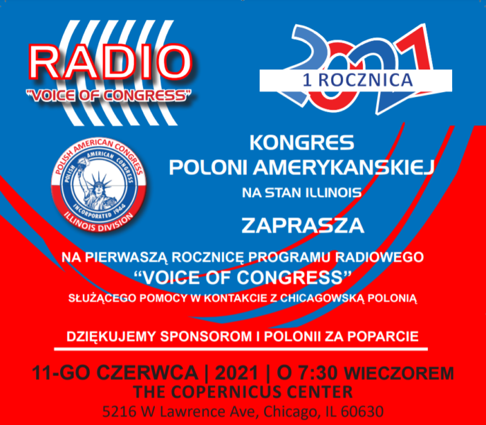 First Anniversary of the “VOICE OF CONGRESS” PAC-IL Radio Program