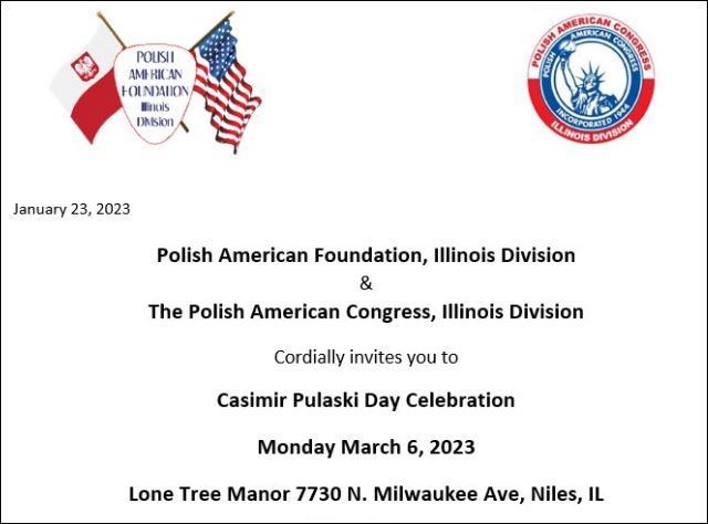 Casimir Pulaski Day Celebration (PAF-IL & PAC-IL)