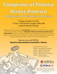 Footprints of Polonia Across America @ Loyola University Chicago - McCormick Lounge, Coffey Hall