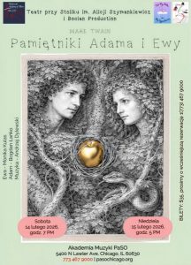 "PAMIĘTNIKI ADAMA I EWY" - MARK TWAIN @ Sala Koncertowa Akademii Muzyki przy Paderewski Symphony Orchestra