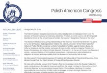 PAC Statement regarding the recent decision of Ukrainian President Volodymyr Zelenskyy